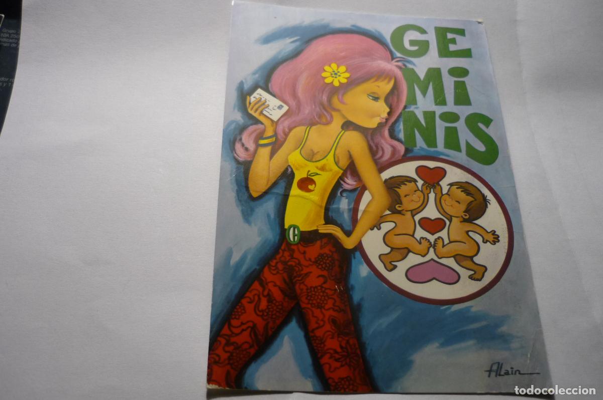 Postais: postal horoscopo dibujo alain gemenis c y z 7368-31 b