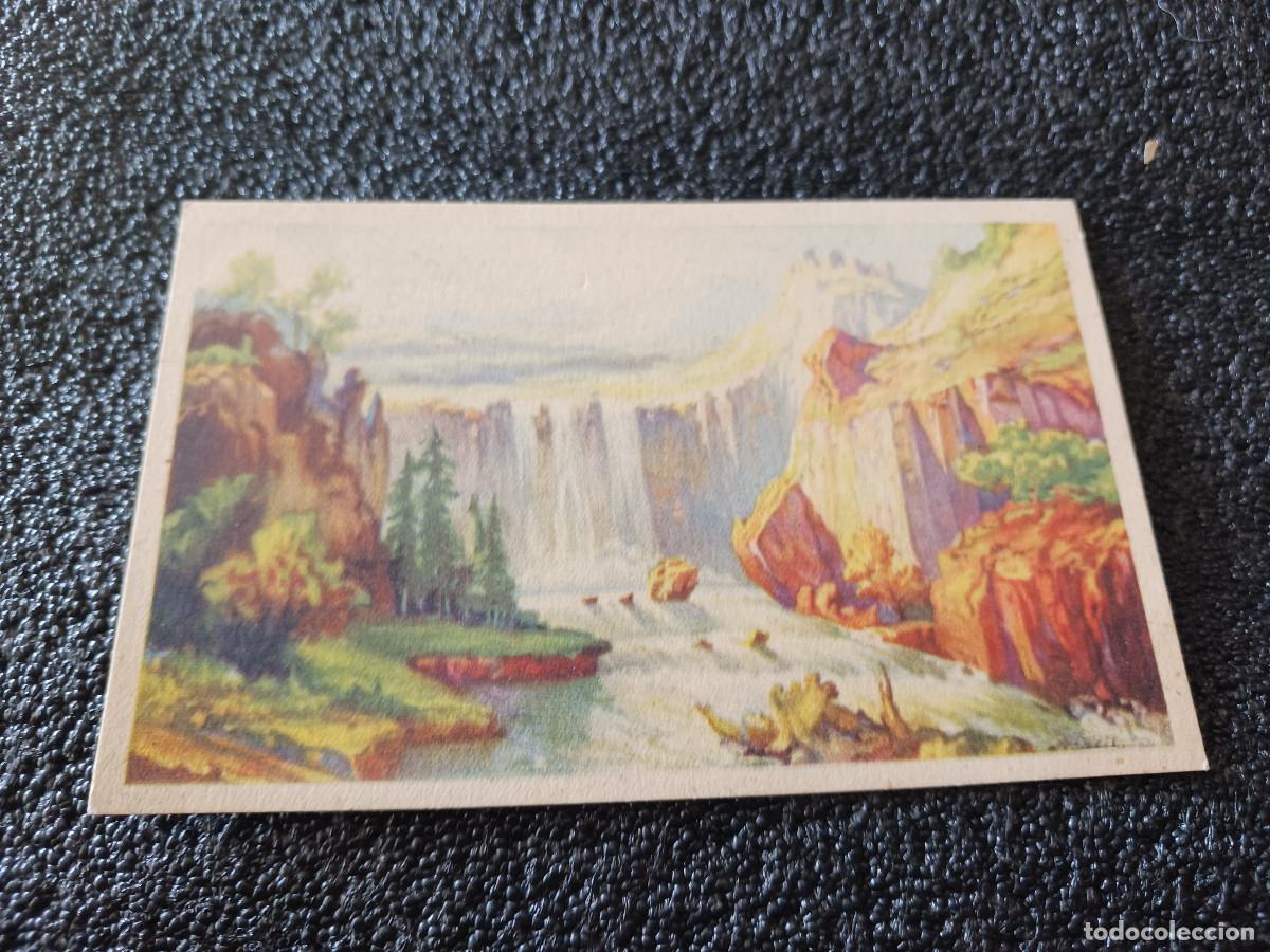 Postcards: Postal antigua, Pintura Paisaje. Catarata. / Amilca Serie 1, escrita
