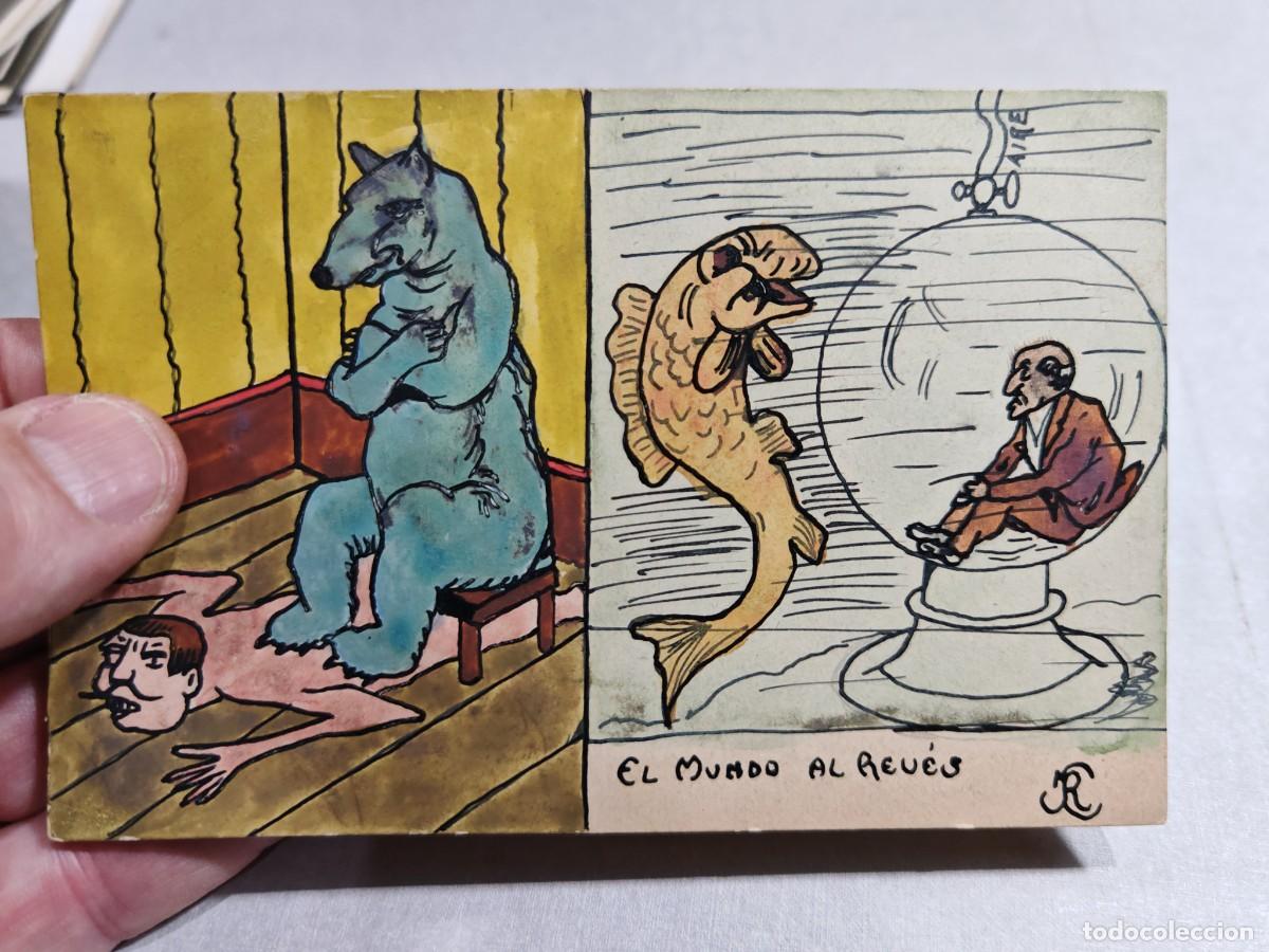 Postkarten: Postal surrealista original art&iacute;stico