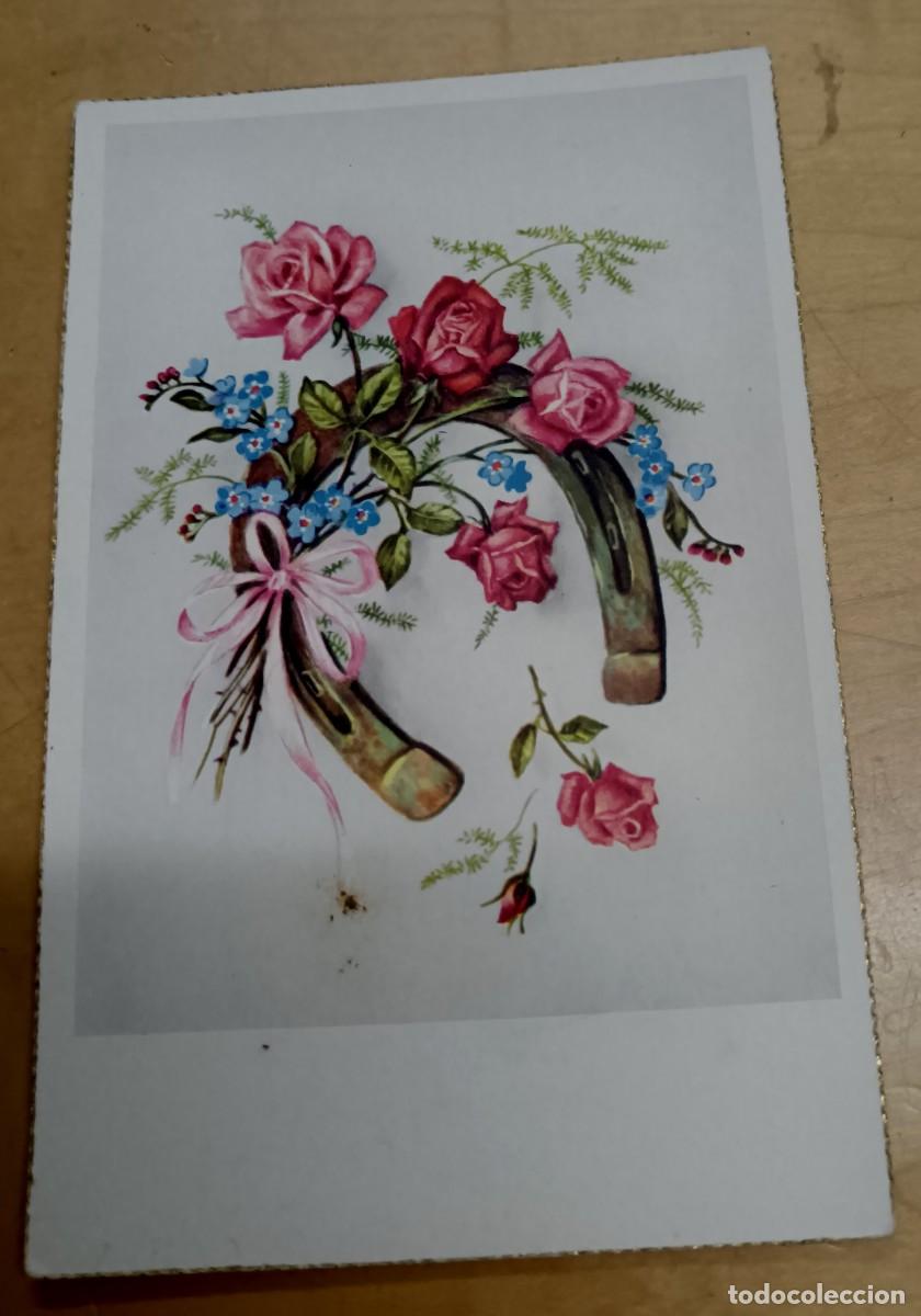Postkarten: POSTAL CON MOTIVO FLORAL CYZ N&ordm; 572/A N&ordm; 2 14X9 CM. SIN ESCRIBIR