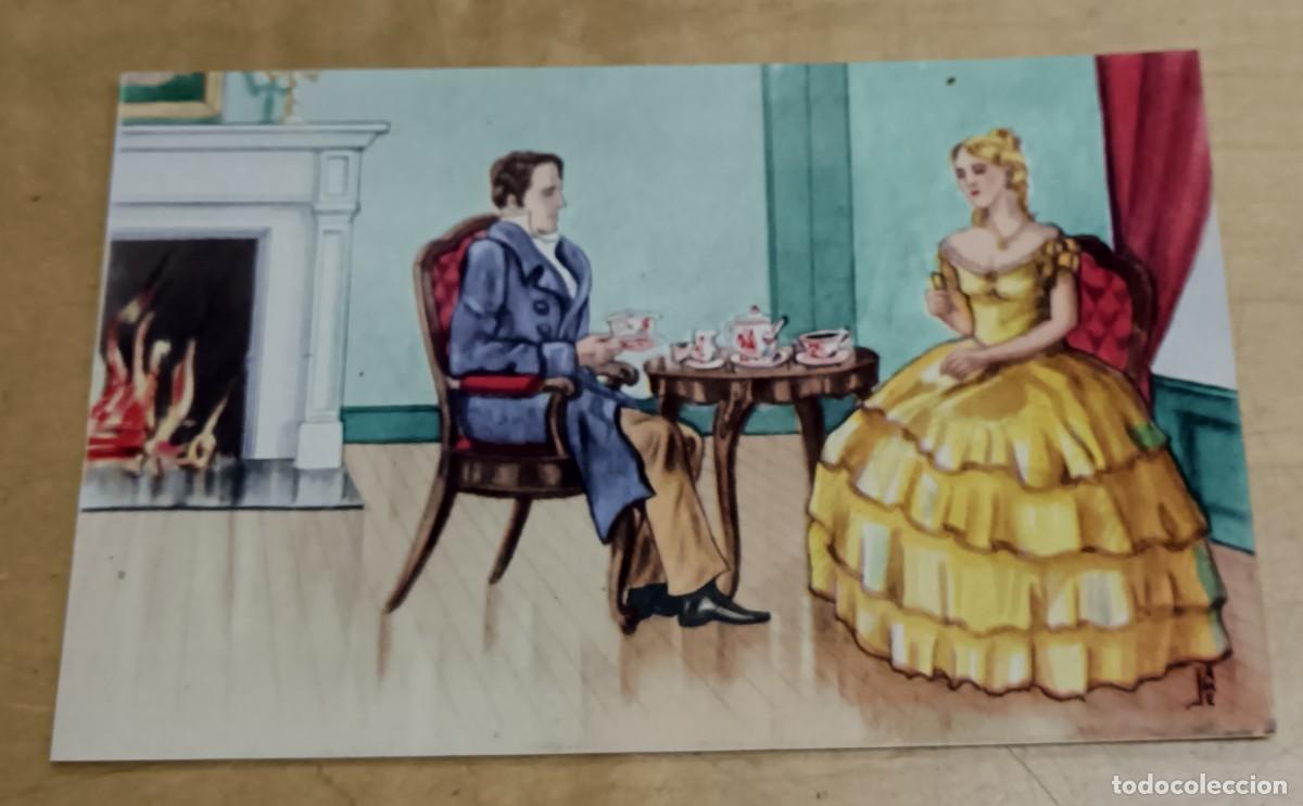 Postais: POSTAL ROM&Aacute;NTICA ILUSTRADA POR AME 13,5X9 CM. SIN ESCRIBIR