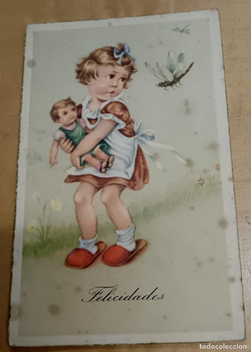Postais: POSTAL FELICITACI&Oacute;N INFANTIL EDICIONES COL&Oacute;N N&ordm; 578/1 13,5X9 CM. SIN ESCRIBIR