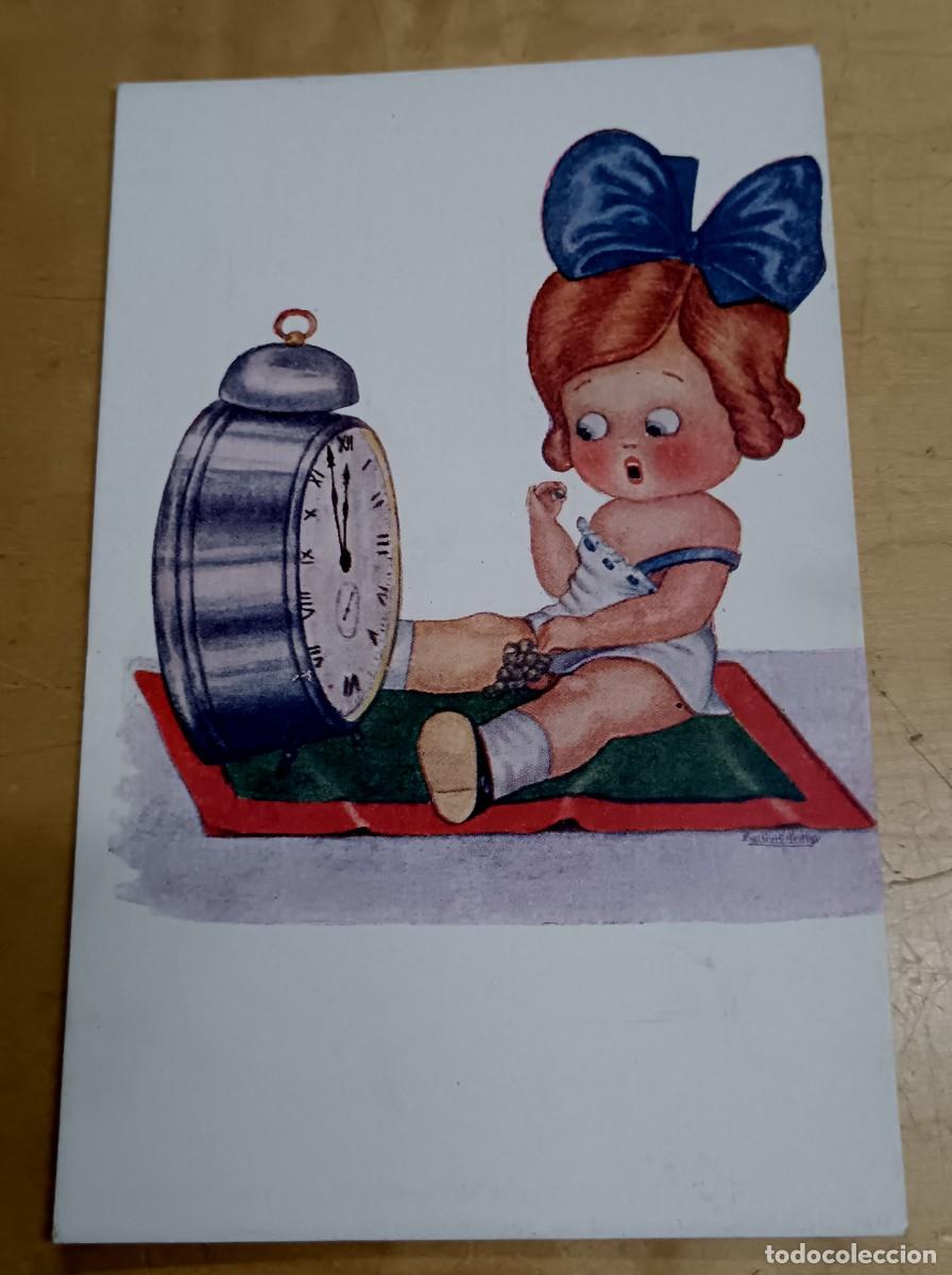 Cartoline: POSTAL INFANTIL N&ordm; 989 LOS DOCE GRANOS DE UVA H. HERTOGS EDICIONES VICTORIA SIN ESCRIBIR 13,5X9 CM.