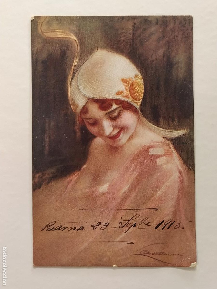 Postcards: GUERZONI - CIRCULADA SANTA COLOMA DE FARNES - POSTAL ANTIGUA MODERNISTA - (111.372)