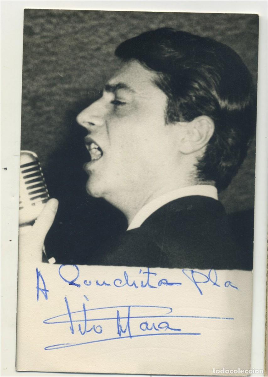 Postais: POSTAL FOTOGR&Aacute;FICA CANTANTE DEDICADA Y FIRMADA