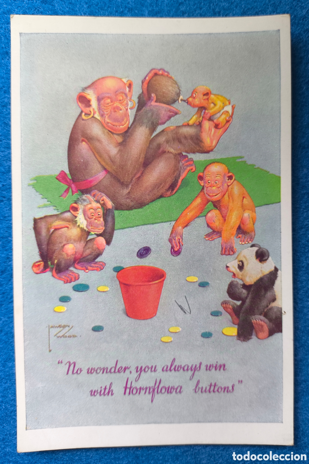 Cartes Postales: POSTAL ANIMADA ILUSTRADOR LAWSON WOOD VINTAGE POSTCARD ENGLAND C. 1920