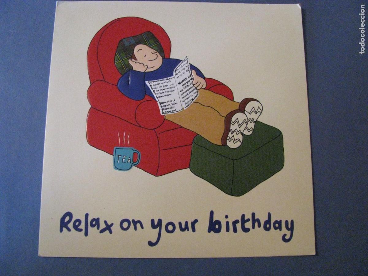 Postais: POSTAL DE FELICITACION DE CUMPLEA&Ntilde;OS. REINO UNIDO. MARKS & SPENCER. 17X17 CM. ESCRITA.