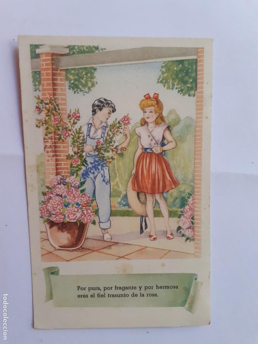 Postais: POSTAL - FRAGANTE Y POR HERMOSA LA ROSA - ED. SERIE 1206 PABLO D&Uuml;MMATZEN - ESCRITA
