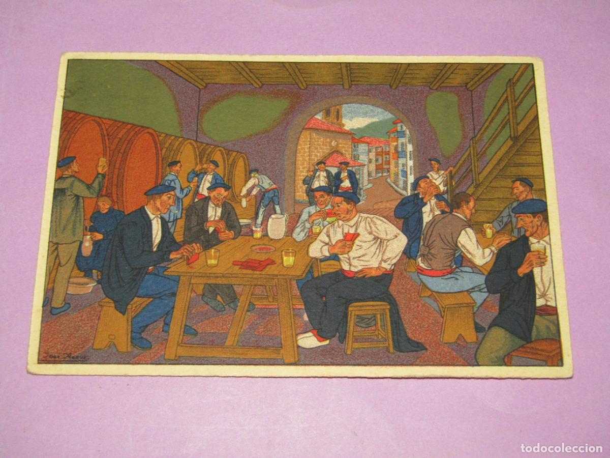 Postcards: Antigua Tarjeta Postal Serie * Postales Vascas * N&ordm; 9 con Dibujos de JOS&Eacute; ARRUE