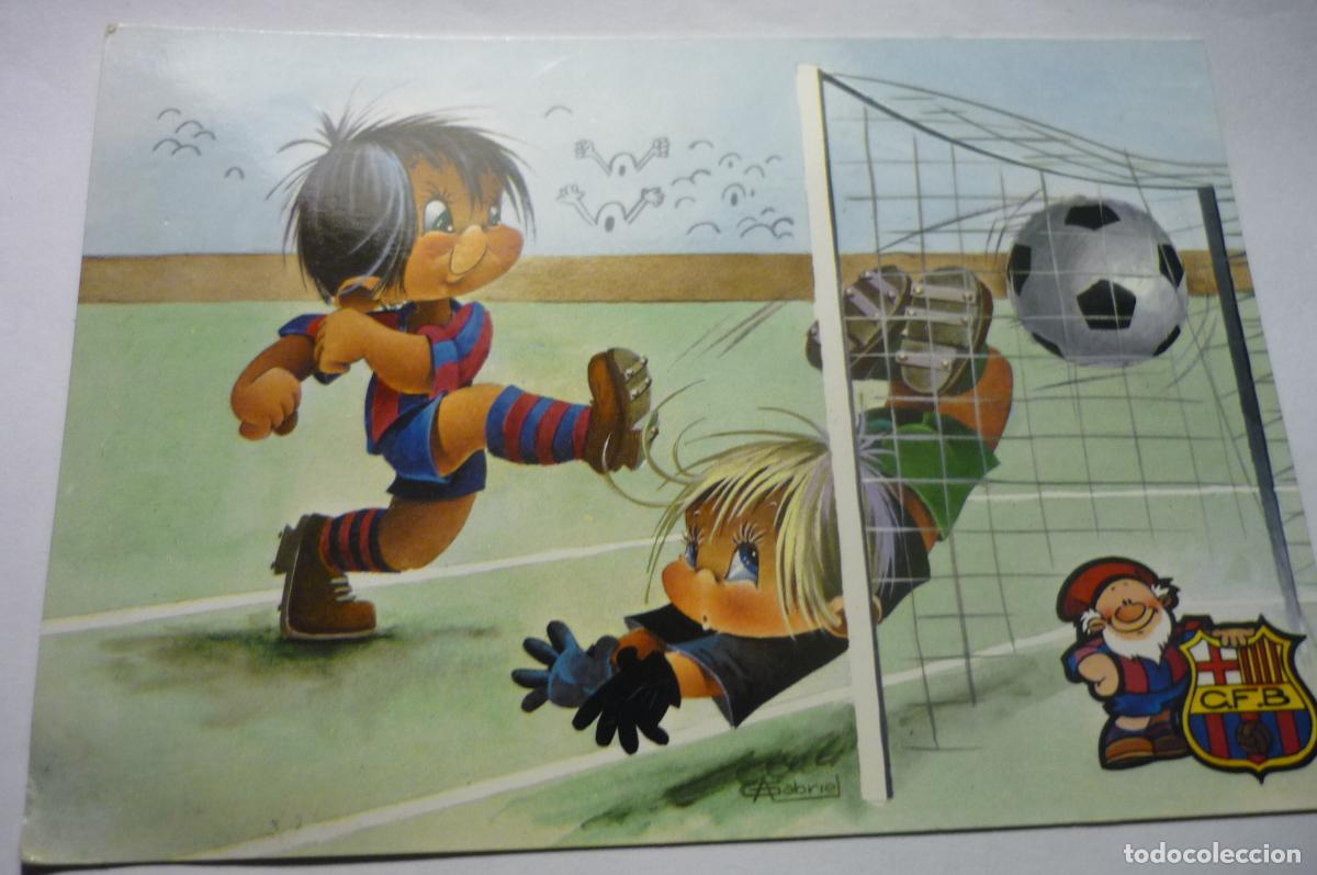 Postcards: postal futbol dibujo gabriel.-f.c.barcelona c y z 7164-31 b -escrita