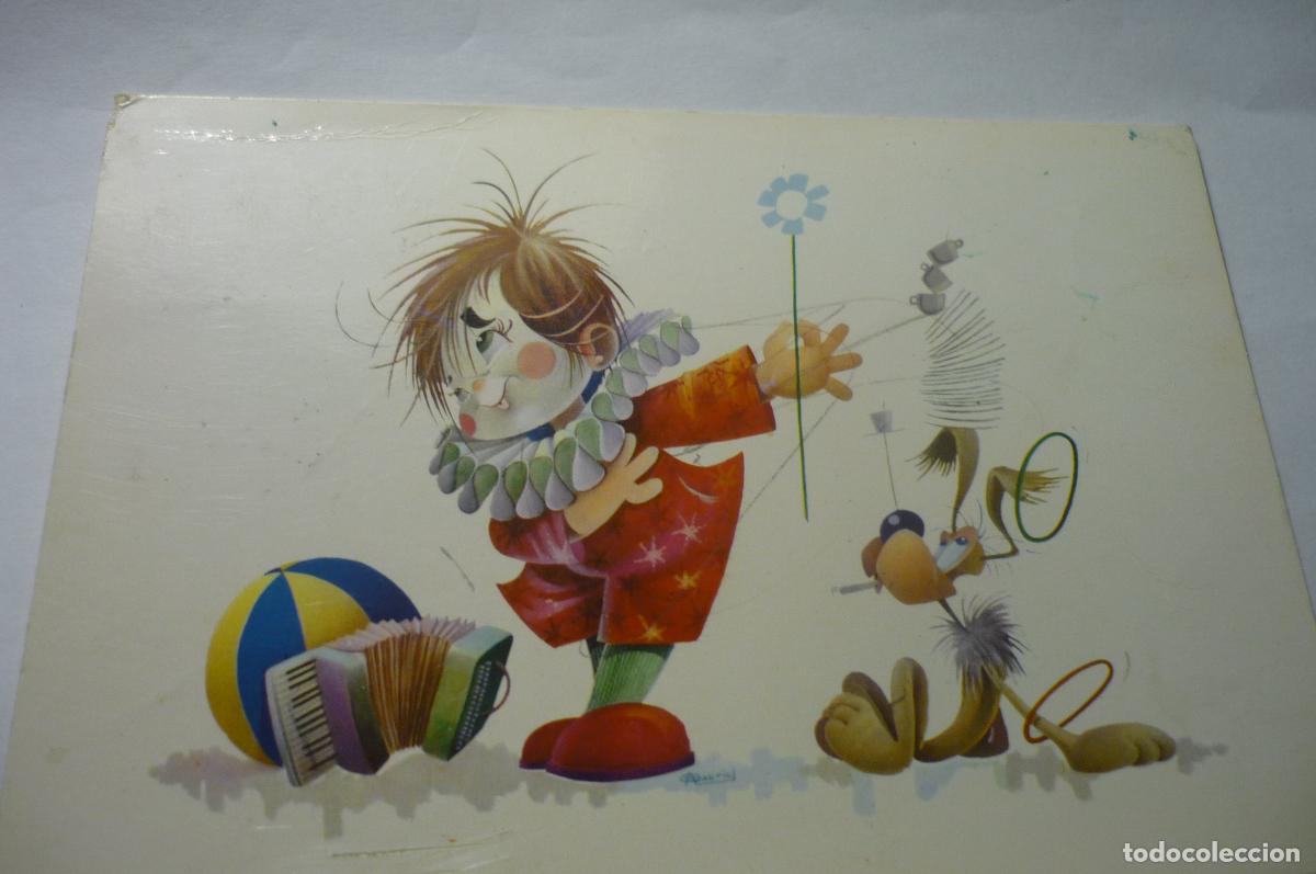 Postais: p&ograve;stal circo payaso .- c y z 6855 circulada