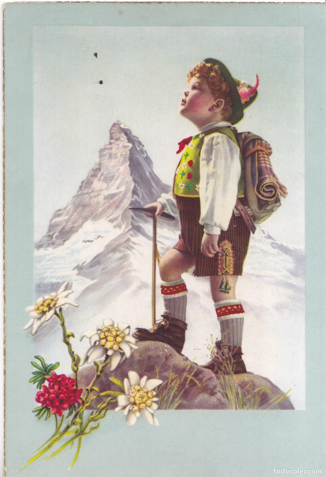 Cartes Postales: ILUSTRADOR: DESCONOCIDO, MONTA&Ntilde;ERO &ndash; EDITA CyZ 500 N&ordm;37 &ndash; ESCRITA 1956