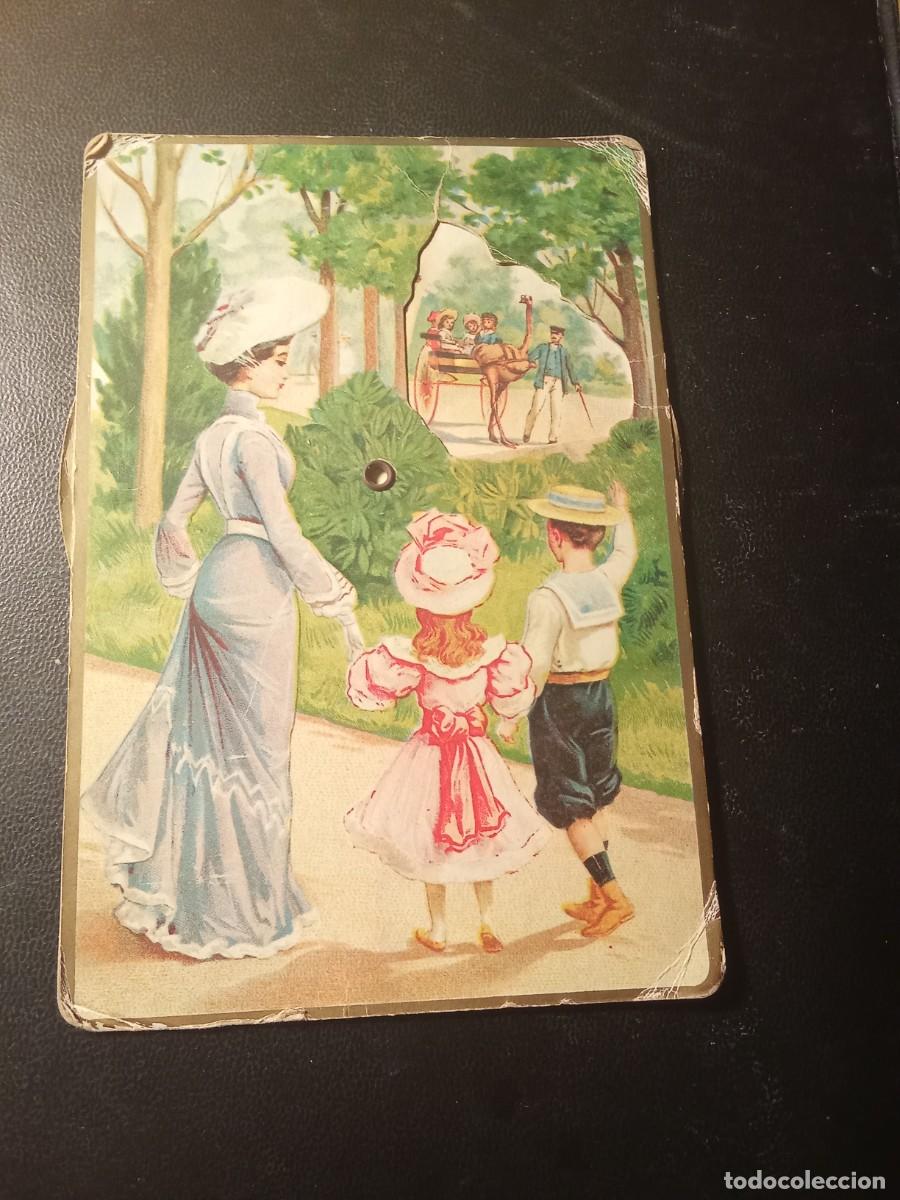 Postais: Postal con parte m&oacute;vil.C.Delattre.