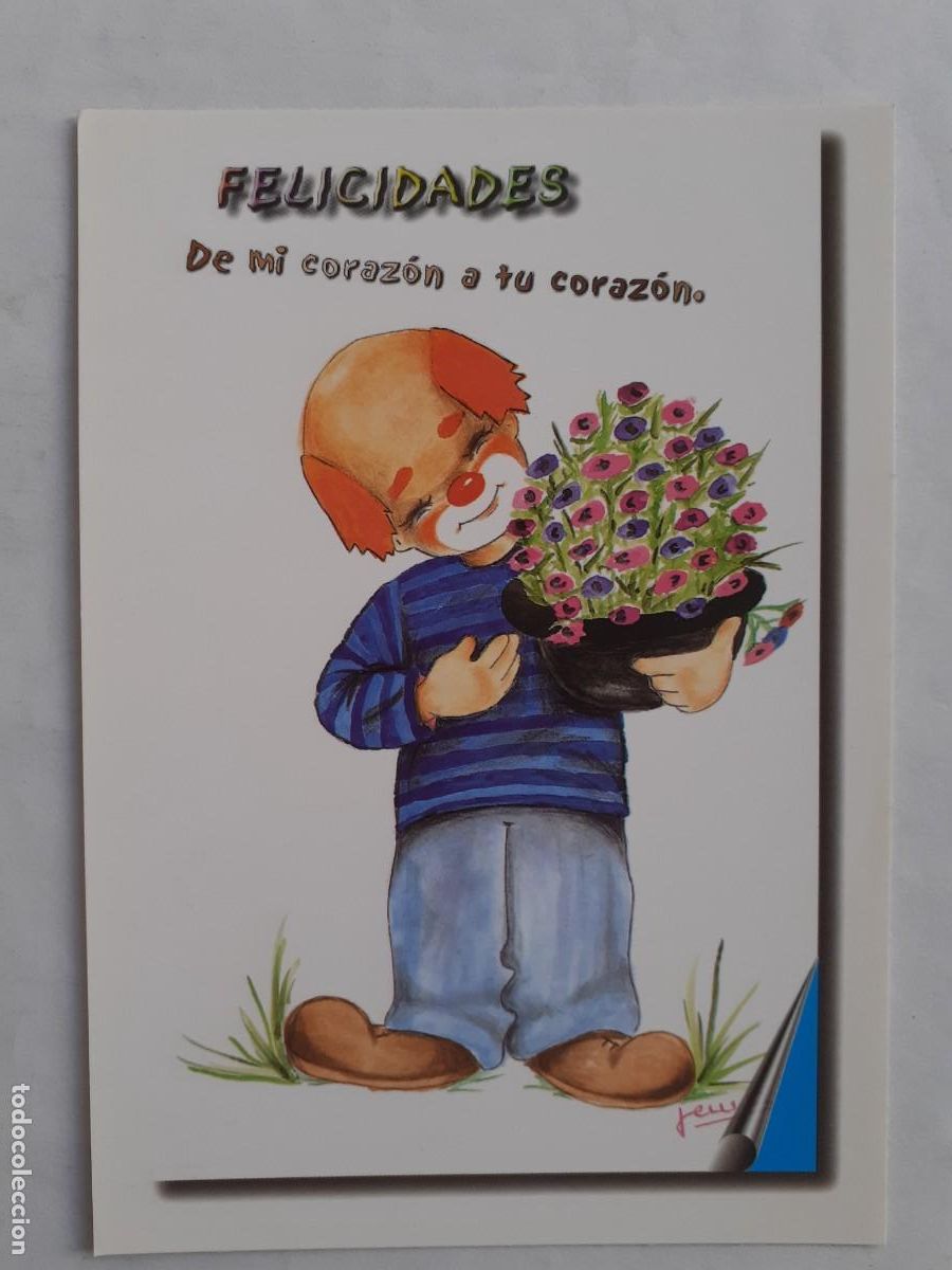 Cartoline: POSTAL - FELICIDADES DE MI CORAZON A TU CORAZON - ESCRITA