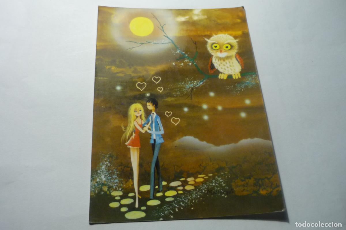 Postcards: postal enamorados dibujo mallorqui