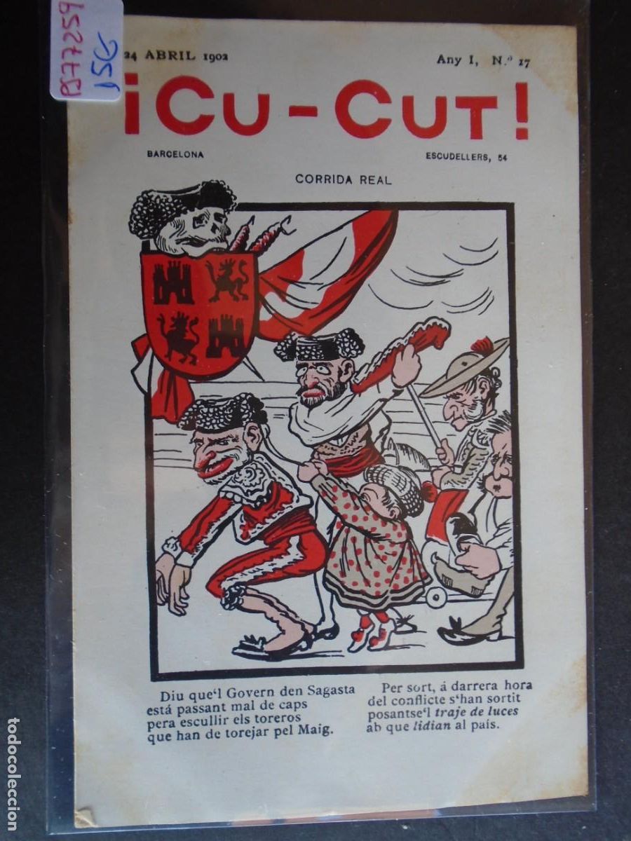 Cartes Postales: (PS-77259)POSTAL PORTADA REVISTA CU-CUT 24 ABRIL 1903