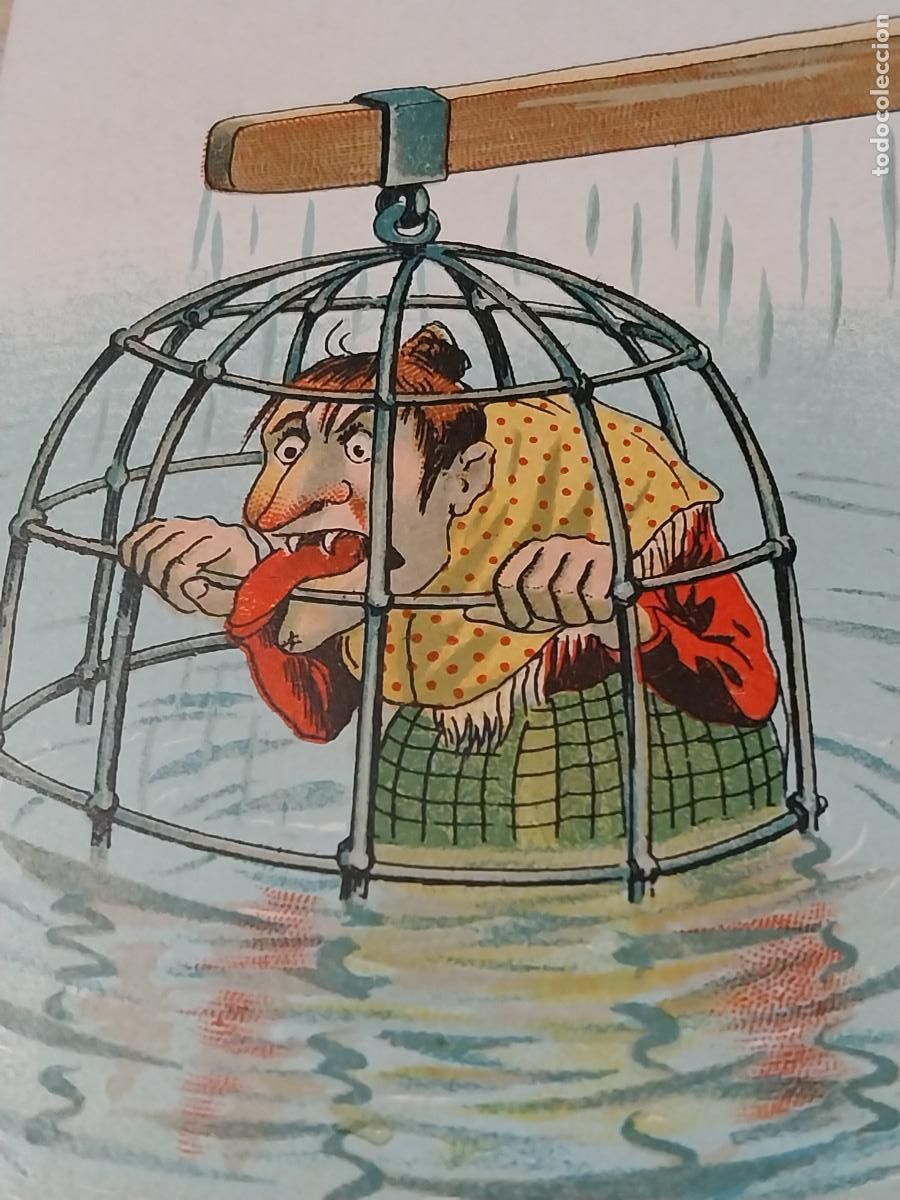 Postkarten: VIEJA JAULA AGUA POSTAL GERMANY ANTIGUA SIN CIRCULAR ILUSTRACION