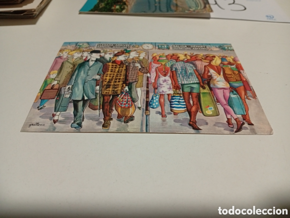 Postcards: Postal dibujo humor,gra&ntilde;ena