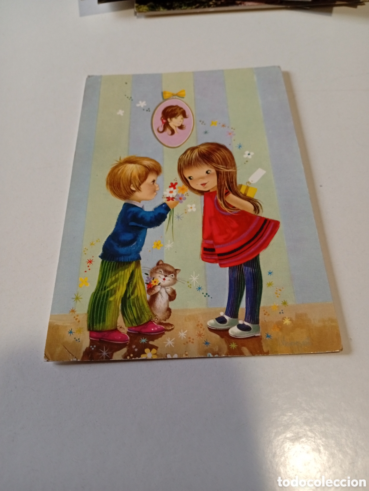 Postcards: Postal dibujo infantil ni&ntilde;os