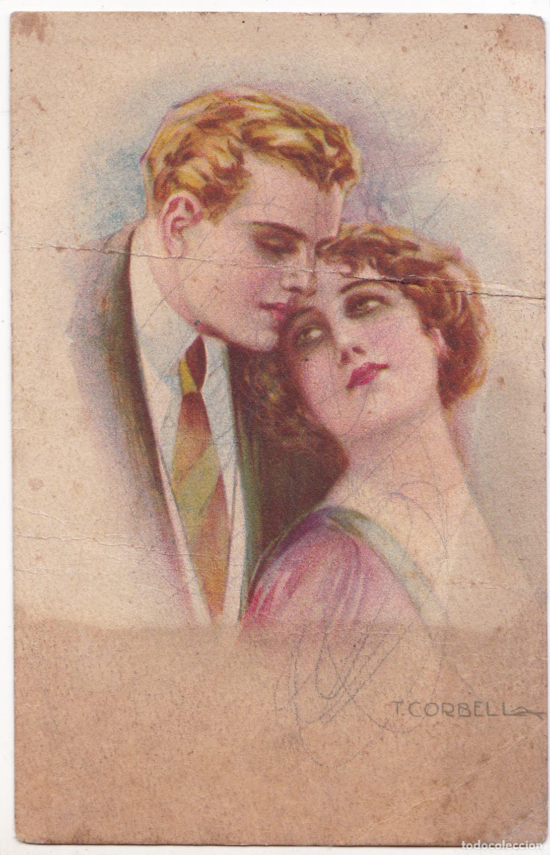 Postcards: ILUSTRADOR: P.CORBELLA, PAREJA ROMANTICA - DELL'ANNA&GASPARINI - ESCRITA 1926