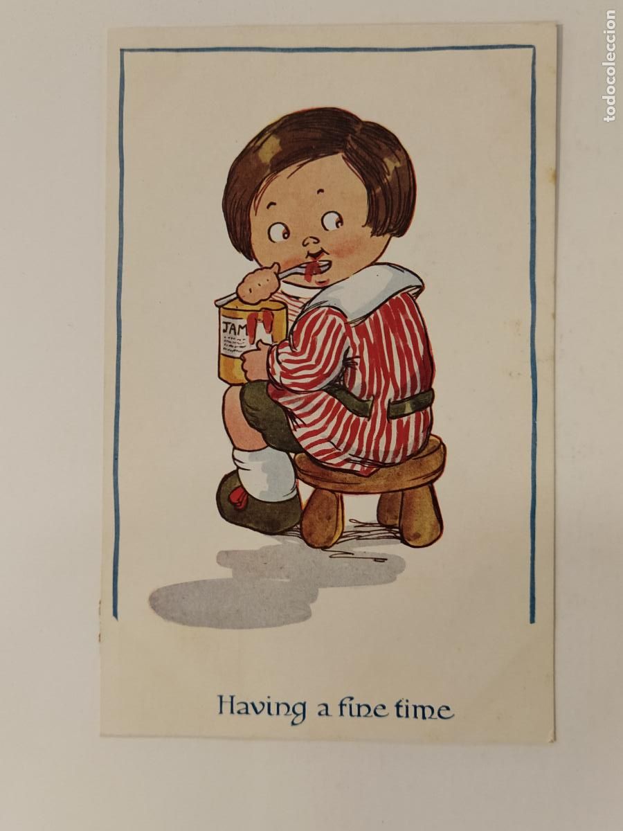 Postcards: HAVING A FINE TIME - C.W. FAULKNER & CO - POSTAL ANTIGUA ORIGINAL -CIRCULADA A&Ntilde;O 1916-(112.401)