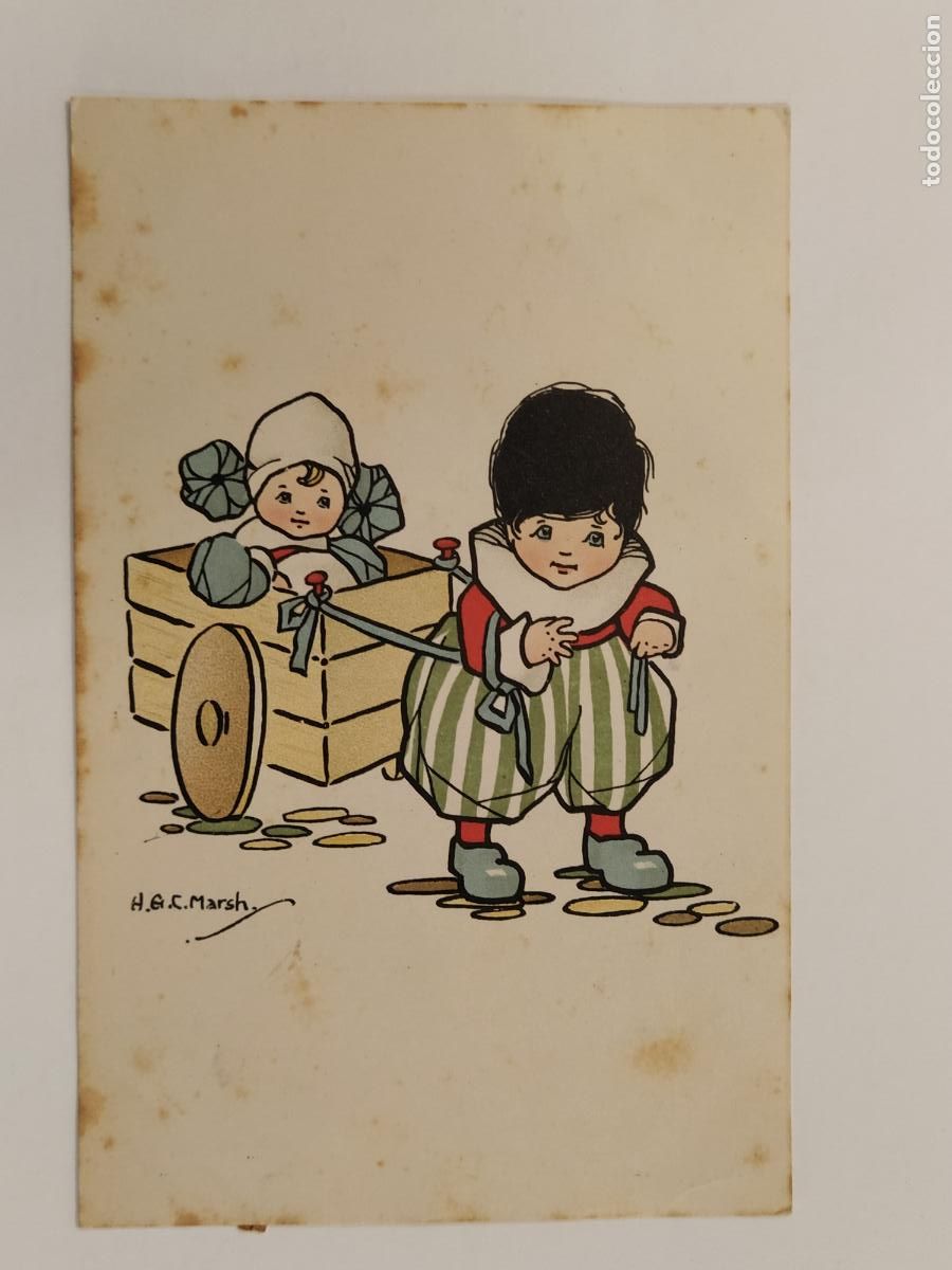 Postcards: NI&Ntilde;OS - H.E.C. MARSH - POSTAL ANTIGUA ORIGINAL - CIRCULADA -(112.411)