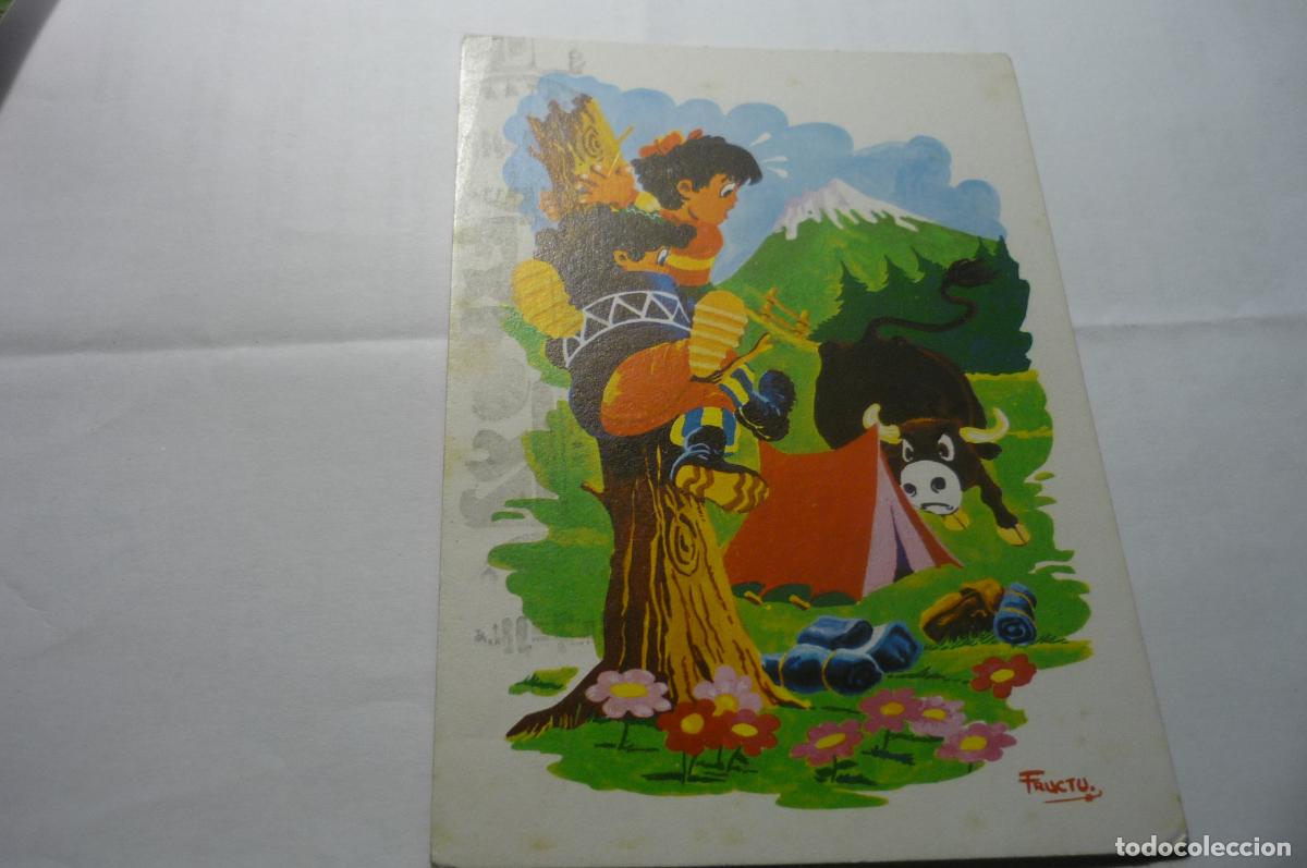 Postales: POSTAL DIBUJO FRUCTU EXCURSION CAMPO CIRCULADA