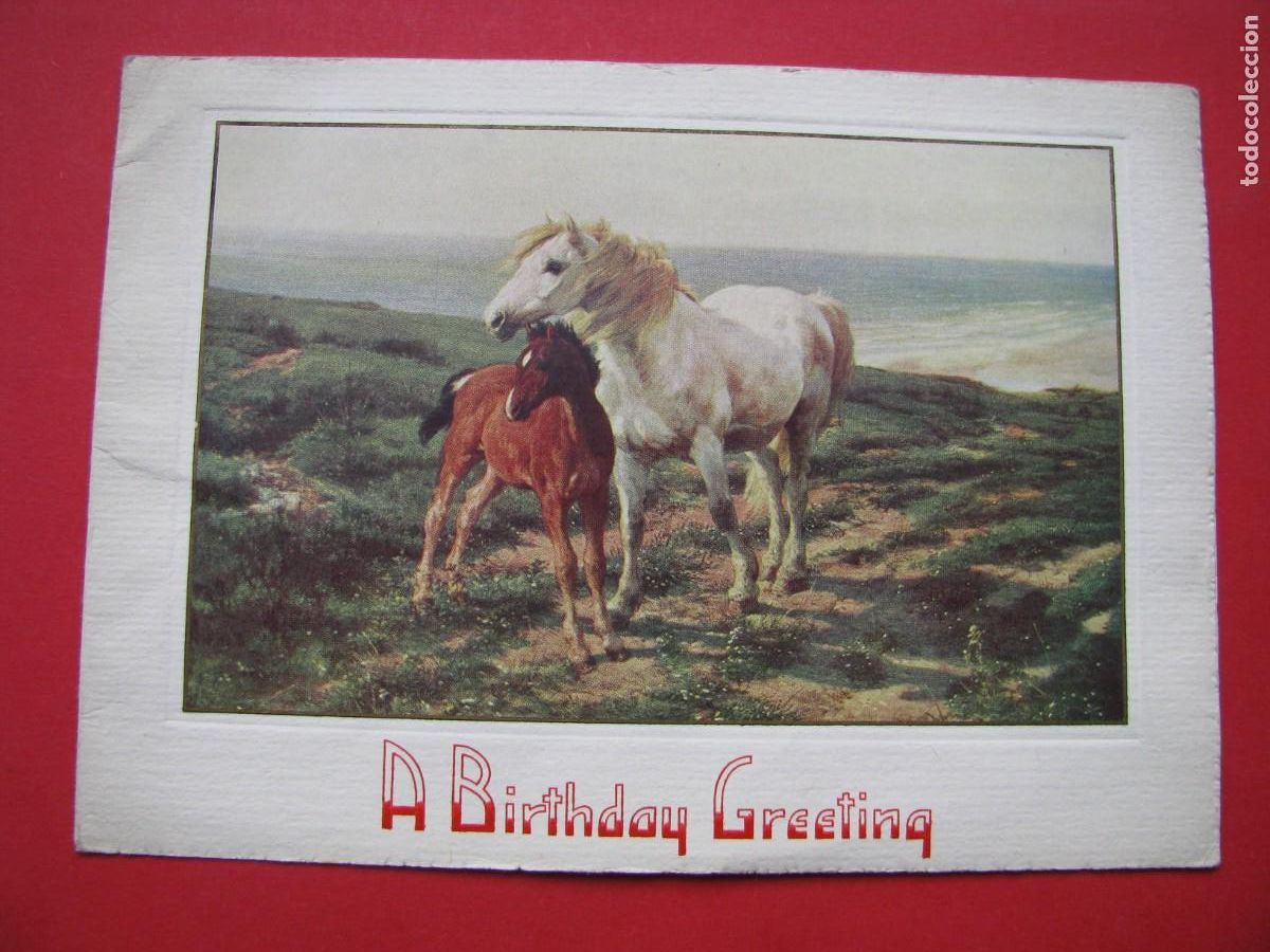 Cartoline: POSTAL DE FELICITACI&Oacute;N, CUMPLEA&Ntilde;OS. REINO UNIDO. 18X13,5 CM. DIPTICA