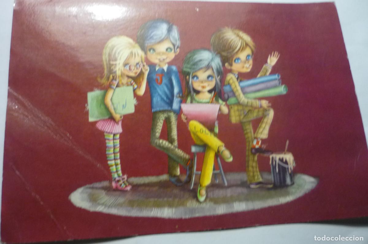 Cartes Postales: postal dibujo ni&ntilde;os -escrira c y z 6820