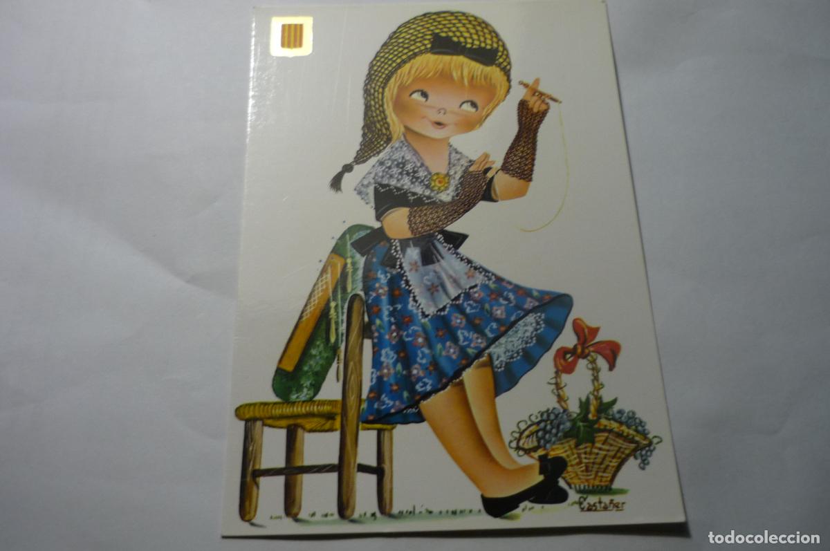 Postais: POSTAL DIBUJO CASTA&Ntilde;ER CATALANA TRAJES REGIONALES