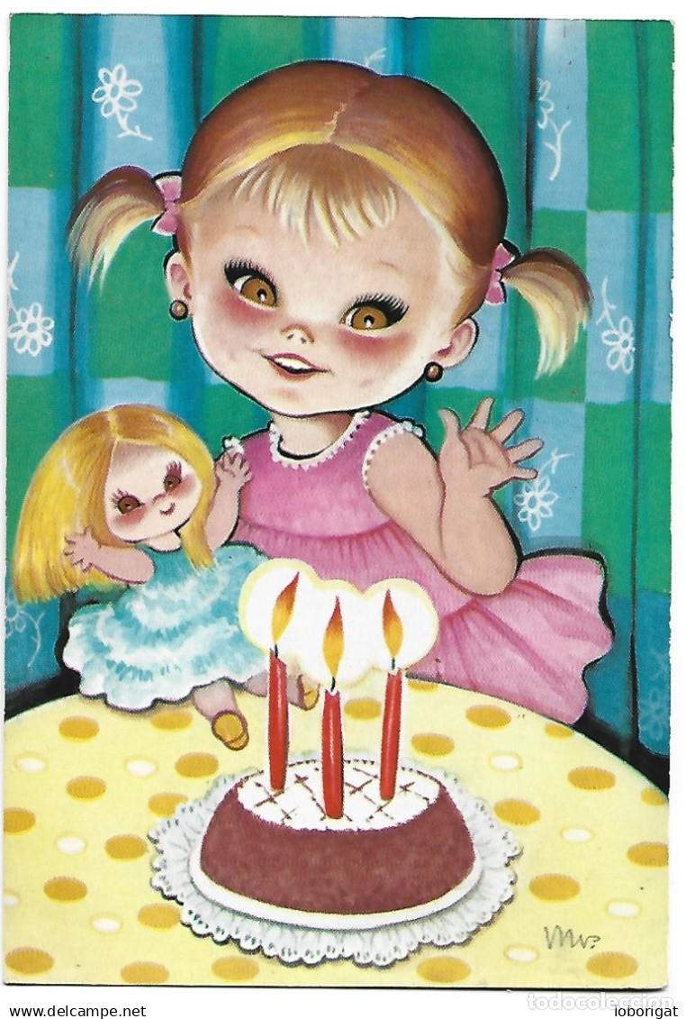 Postales: &rdquo; CUMPLEA&Ntilde;OS &rdquo;.- (3 A&Ntilde;OS) - Foto 1