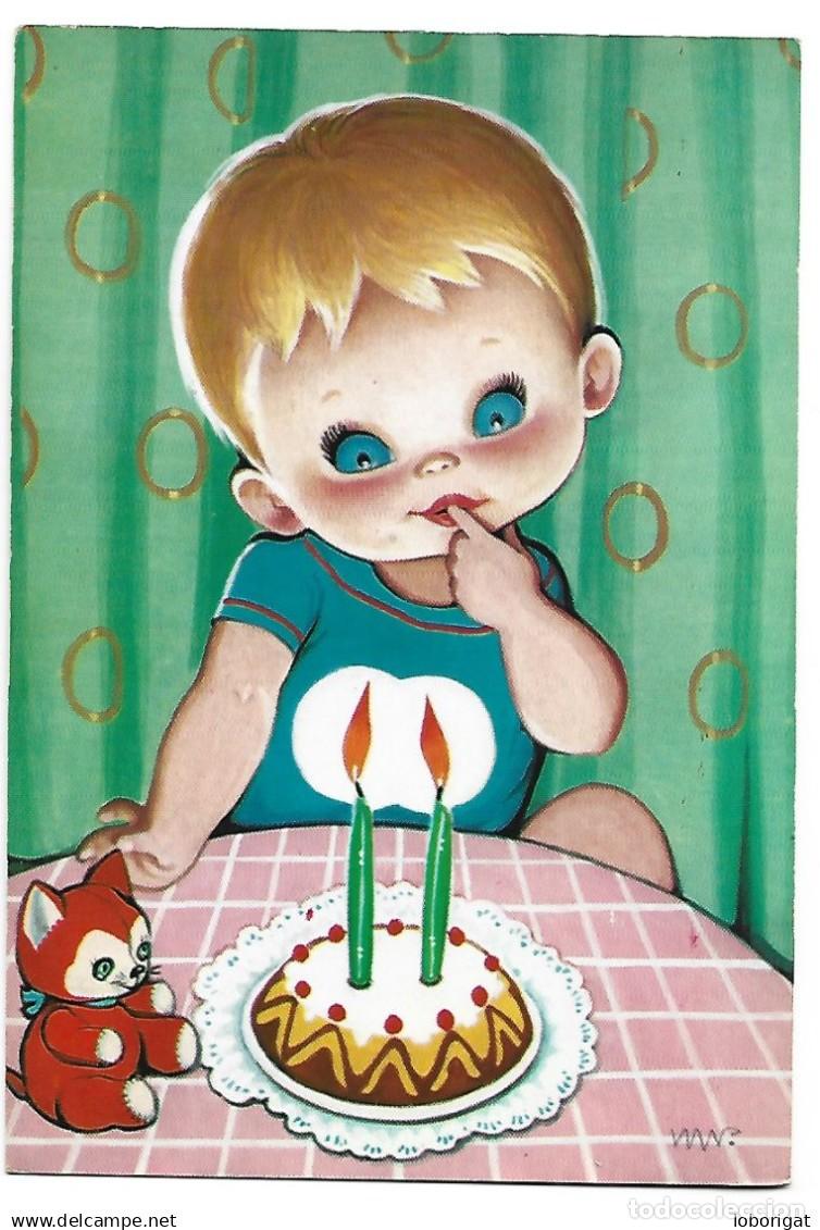 Postales: &rdquo; CUMPLEA&Ntilde;OS &rdquo;.- ( 2 A&Ntilde;OS ) - Foto 1