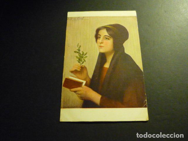 Postales: MUJER ELEGANTE POSTAL ILUSTRADA - Foto 1