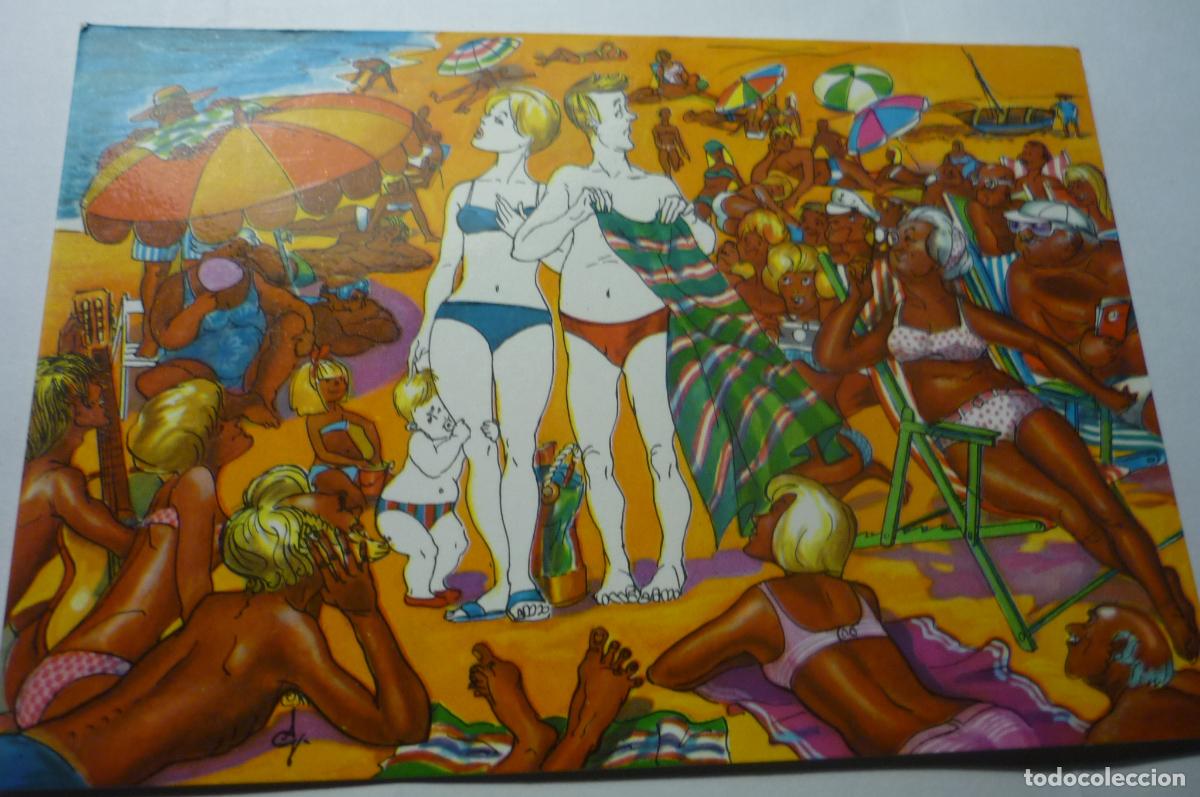 Postais: POSTAL HUMOR PLAYA -SPANISTYP
