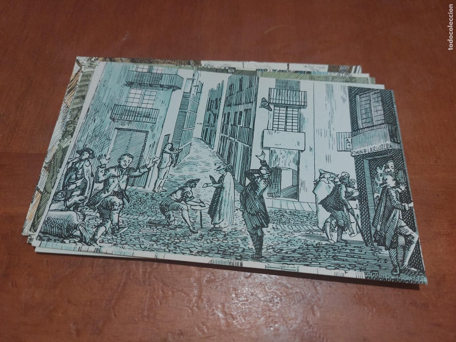 Postales: 4 EXPRESIONES DE LOS JUGADORES DE LA REAL LOTERIA SERIE B. POSTAL LOTER&Iacute;A. SIN CIRCULAR. C-3