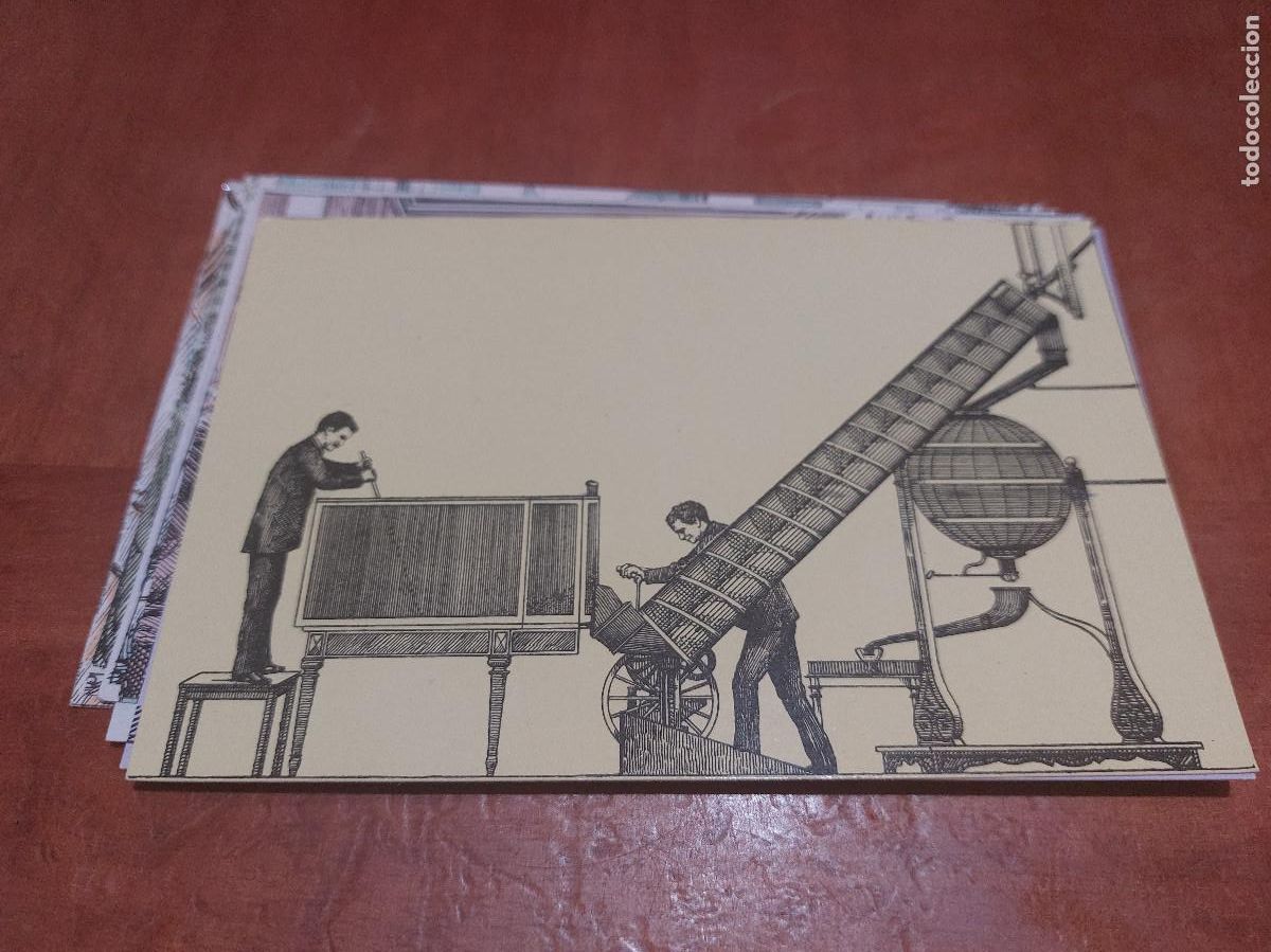 Postales: 7 ELEVACI&Oacute;N DE BOLAS POR EL APARATO HELOCIDAL SERIE B. POSTAL LOTER&Iacute;A. SIN CIRCULAR. C-3