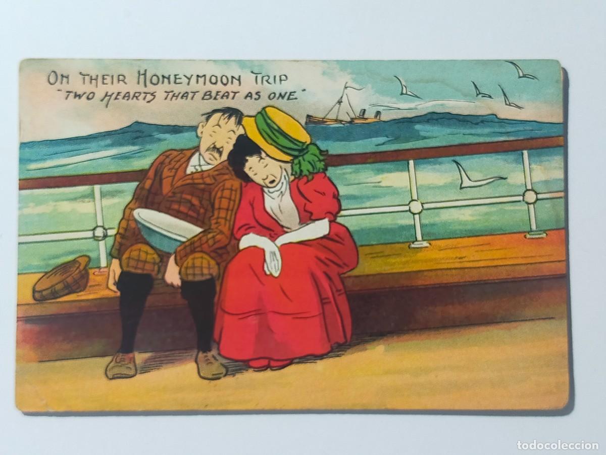 Cartoline: Postal Humor: Viaje en Barco - National Serie (Made in Gt. Britain)