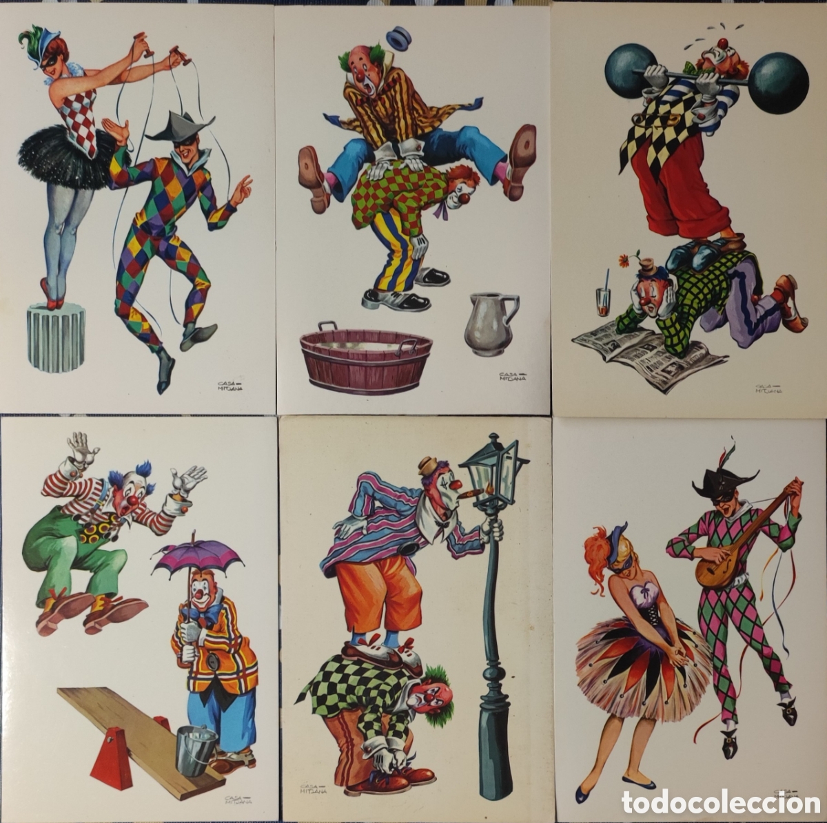 Cartoline: Postales de payasos, a&ntilde;os '70