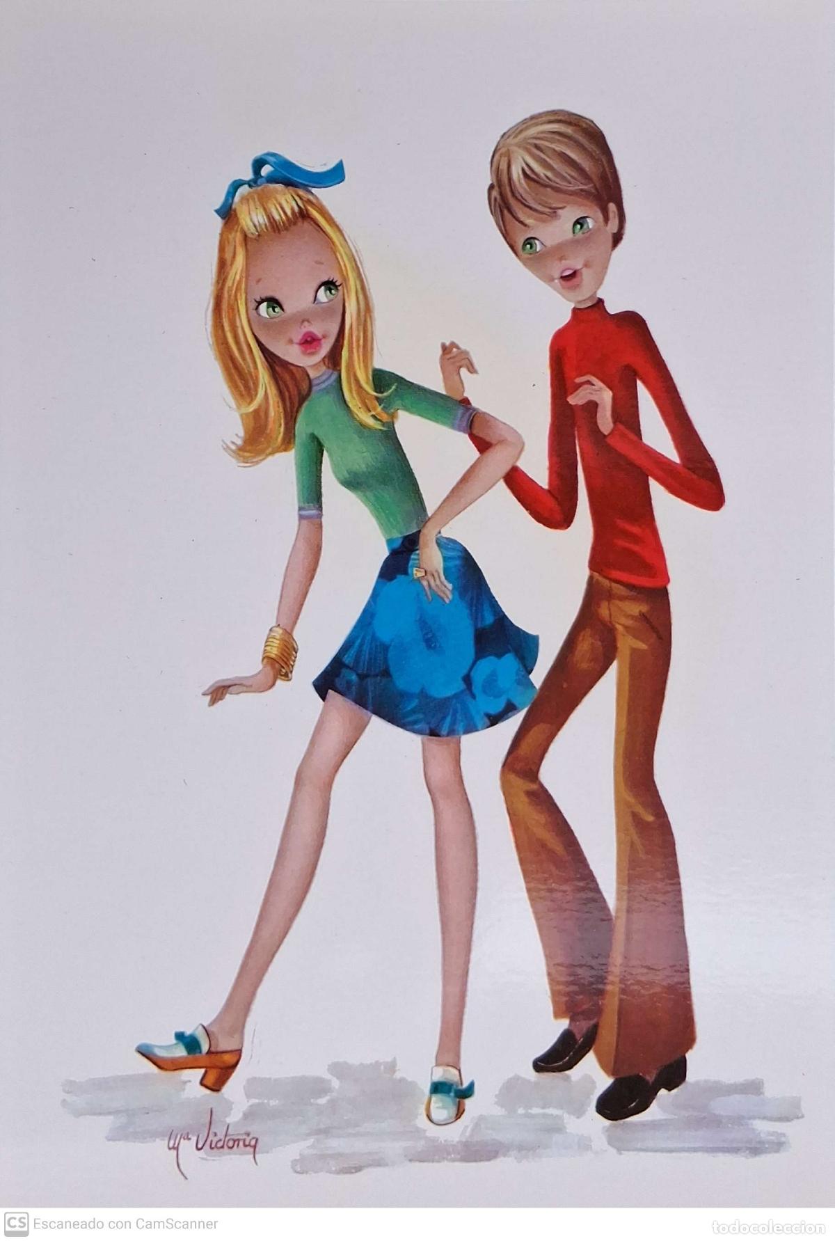Cartes Postales: Edirama 2002-2 Pareja bailando. M. Victoria. Nueva. Color