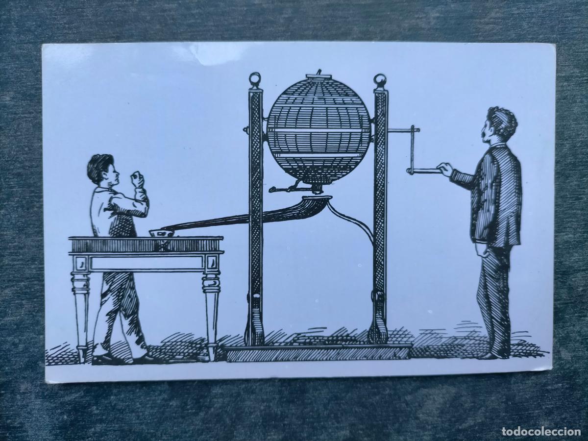 Postcards: Tarjeta postal dibujo bombo manual de premios Serie B 6 grabado de 1893