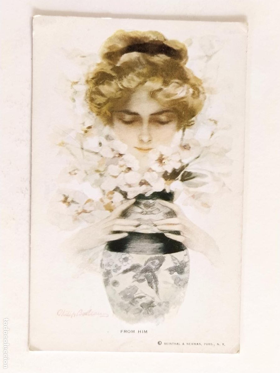 Postkarten: MUJER ELEGANTE - PHILIP BOILEAU - FROM HIM - POSTAL ANTIGUA -(MG-1112)