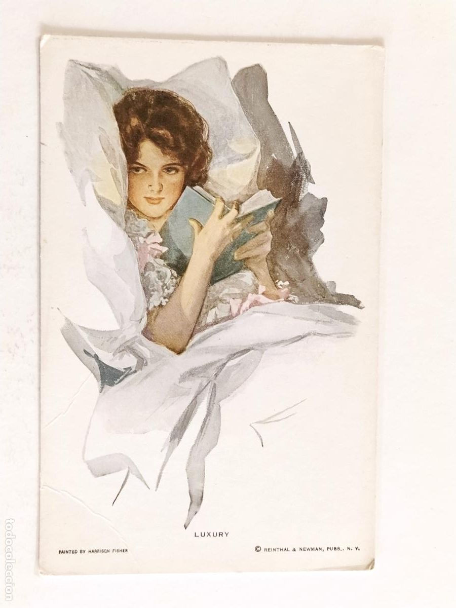 Postkarten: MUJER ELEGANTE - HARRISON FISHER - REINTHAL & NEWMAN - POSTAL ANTIGUA -(MG-1122)