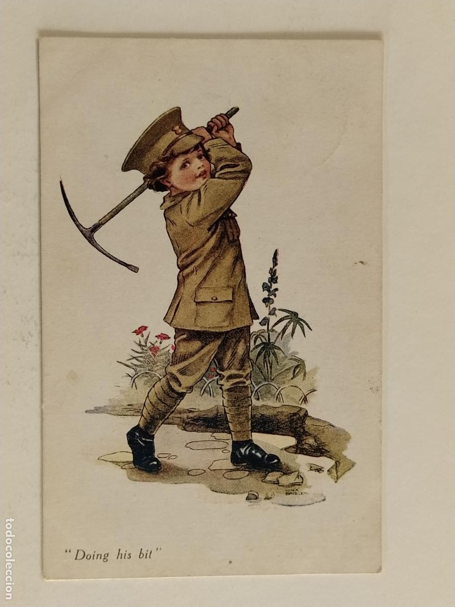 Cartes Postales: EL NI&Ntilde;O SOLDADO CON PICO - A. VIVIAN MANSELL & CO - POSTAL ANTIGUA -(MG-1131)