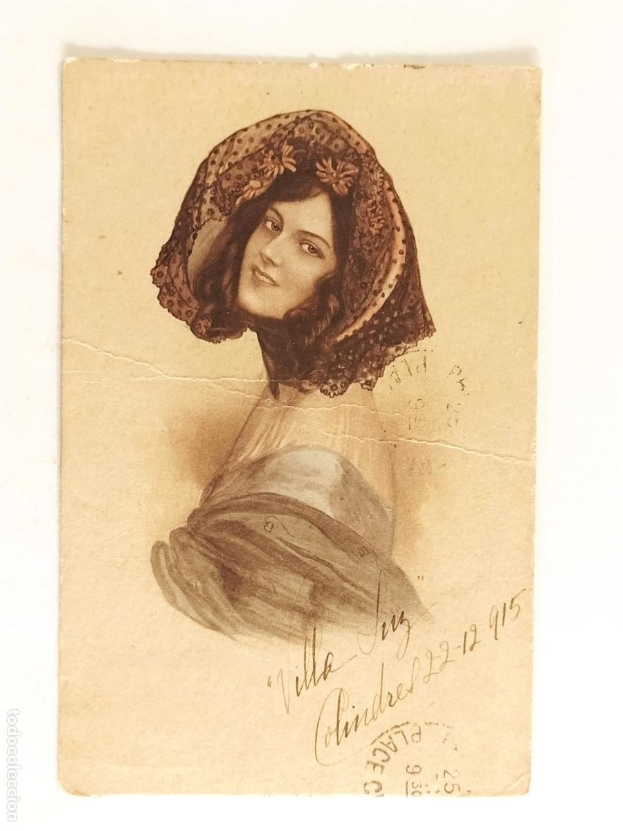 Postkarten: MUJER ELEGANTE - M. MUNK WIEN - POSTAL ANTIGUA -(MG-1132)