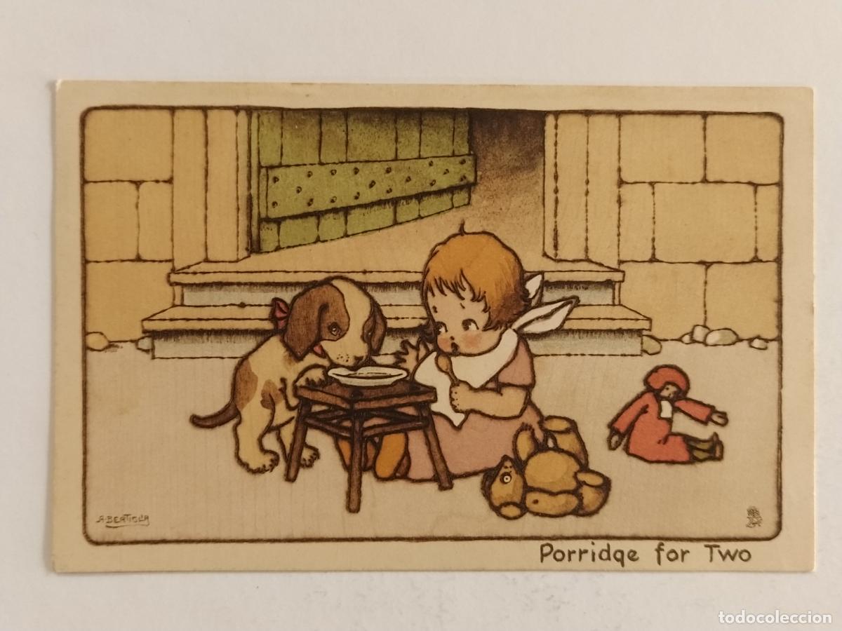 Cartes Postales: A. BERTIGLIA - PORRIDGE FOR TWO - POSTAL ANTIGUA -(MG-1167)