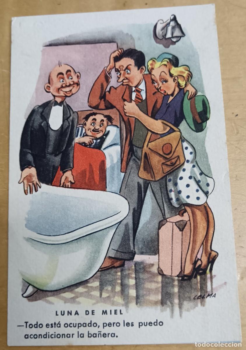 Cartoline: POSTAL HUMOR&Iacute;STICA ILUSTRADA POR CELMA ESTAMPER&Iacute;A RAM SERIE 81 ESCRITA 13,5X9 CM.
