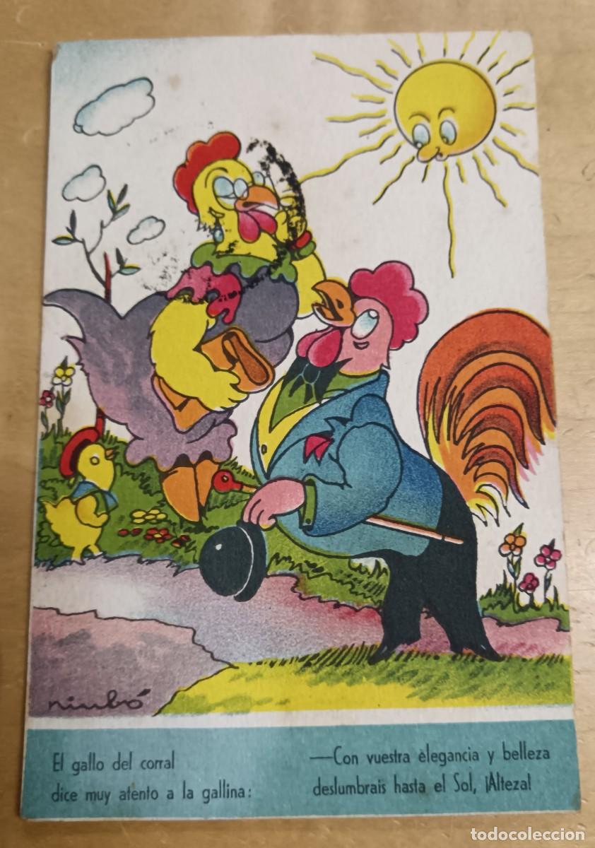 Cartoline: POSTAL HUMOR&Iacute;STICA ILUSTRADA POR NIUB&Oacute; ESTAMPER&Iacute;A RAM SERIE 8 A&Ntilde;O 1946 13,5X9 CM.