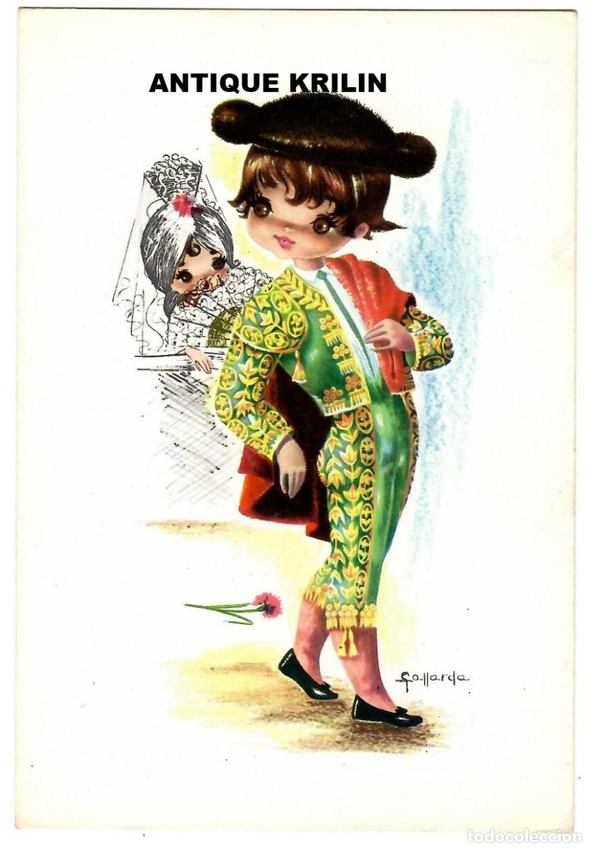 Cartoline: POSTAL EDICIONES BORRAS FUST&Eacute; 1963 N&ordm; 10 TORERO / ILUSTRA GALLARDA / SIN FRANQUEAR