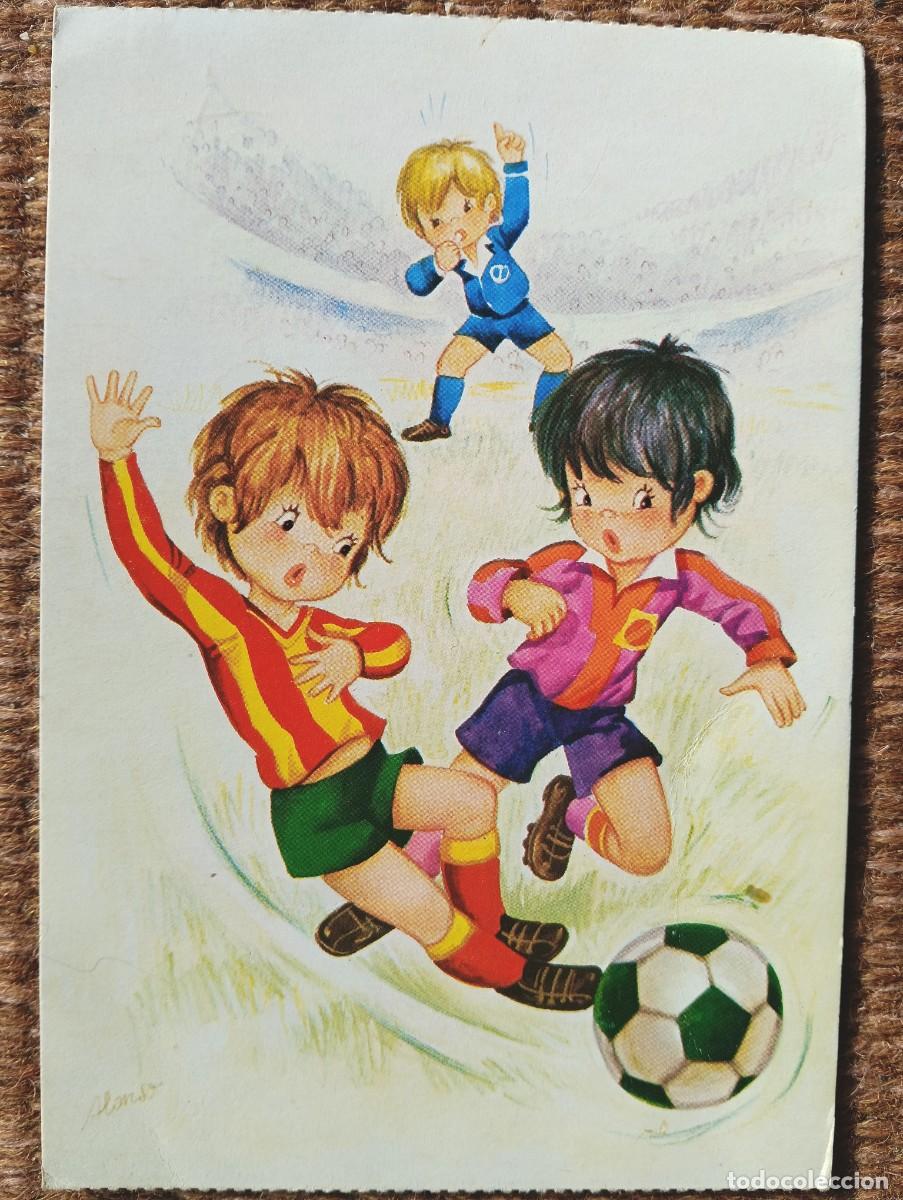 Postcards: FUTBOLISTAS - ILUSTRACION ALONSO - ED. BERGAS