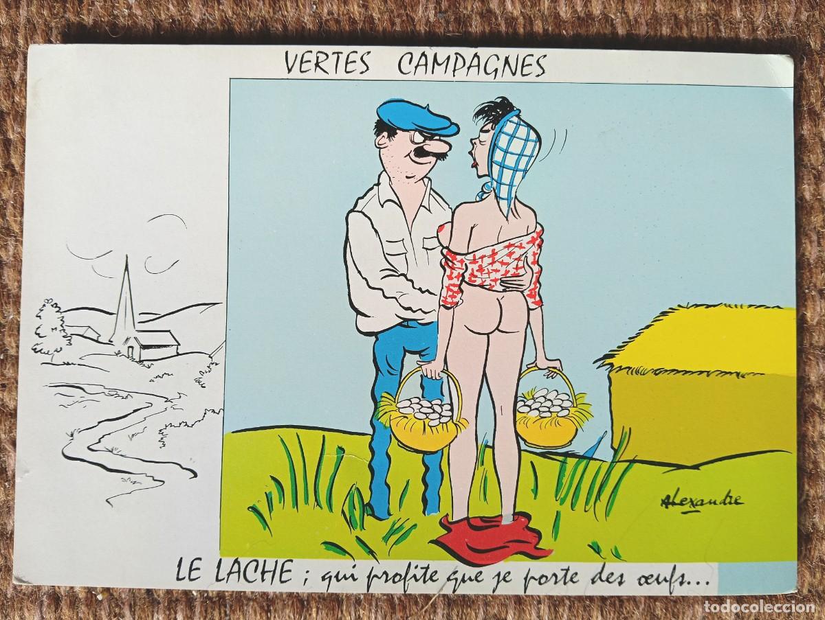 Postcards: VERDES CAMPI&Ntilde;AS - ILUSTRACION ALEXANDRE